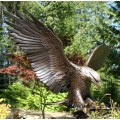 Outdoor-Gartendekoration Bronze Metall Handwerk große Adler Statuen